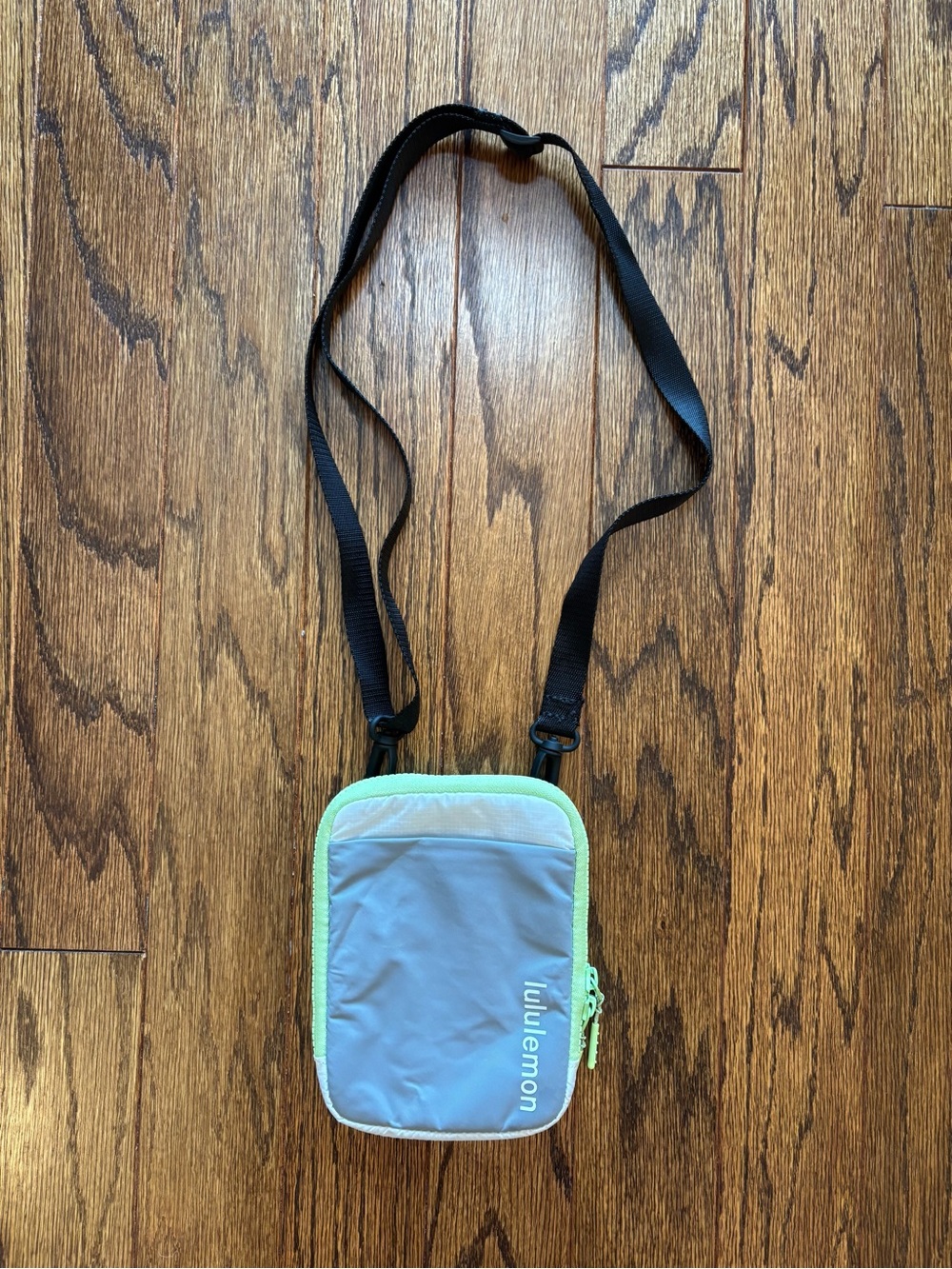 Lululemon Crossbody Belt Bag in Blue/Gray with Mint Trim